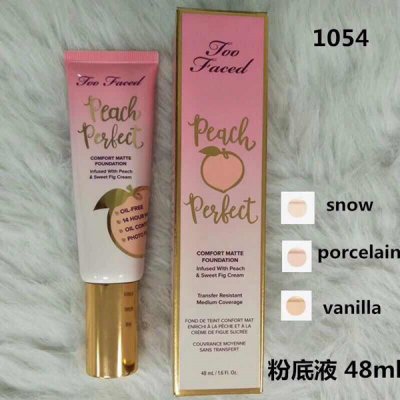 Too Faced Peach Perfect Comfort Matte Foundation Cream Coverage 48ml